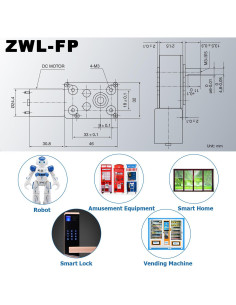 Motor de Engranaje DC Greartisan 5V 0.5RPM Turbo Caracol 2