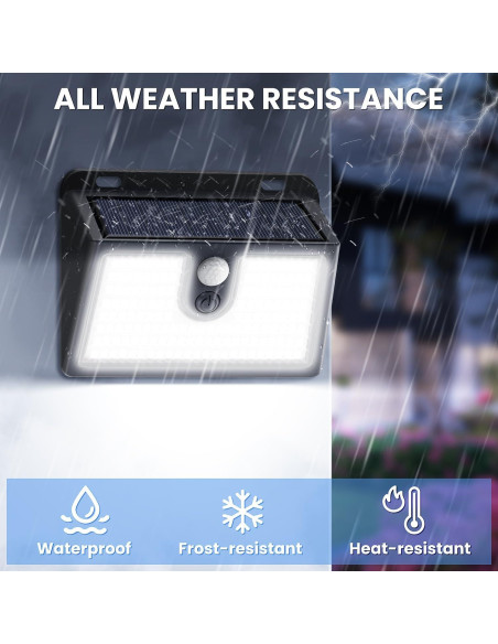 Luces Solares CLAONER con Sensor de Movimiento 800 Lúmenes