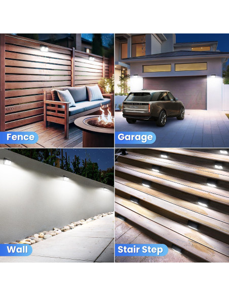 Luces Solares CLAONER con Sensor de Movimiento 800 Lúmenes