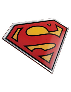 Calcomanía de Auto Fan Emblems Superman Cromo 11.18x8.64cm