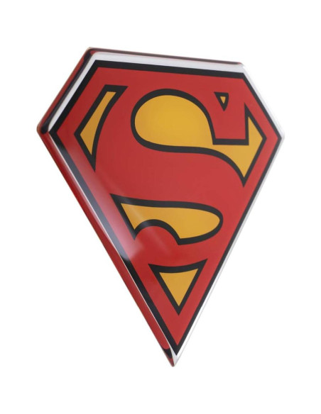 Calcomanía de Auto Fan Emblems Superman Cromo 11.18x8.64cm