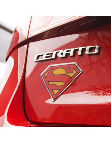 Calcomanía de Auto Fan Emblems Superman Cromo 11.18x8.64cm