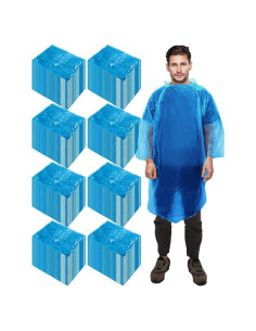 Ponchos de Lluvia Desechables JaGely 120 Piezas Adultos Azul