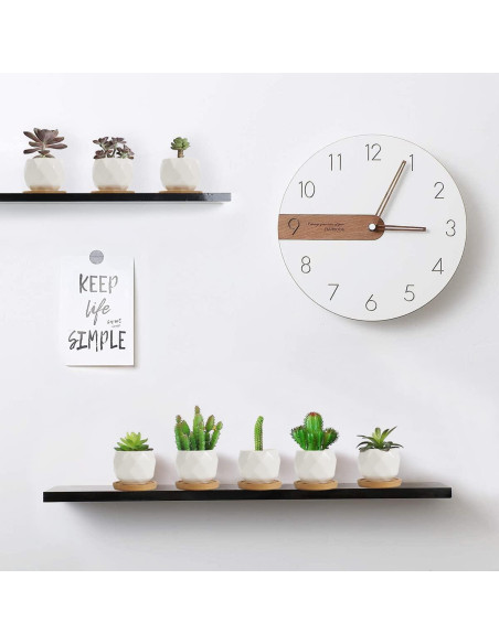 Macetas Suculentas ZOUTOG 12 Piezas Cerámica 6.35 cm