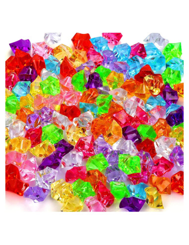 180 Gemas de Plástico Multicolores TeeLiy para Decoración