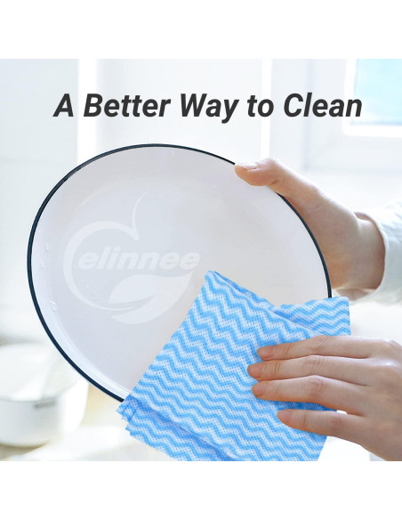 Paños de limpieza reutilizables Elinnee 25 unidades 40x36 cm