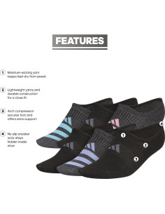 Calcetines Deportivos Adidas Superlite 3.0 Mujer 6-Pack 2