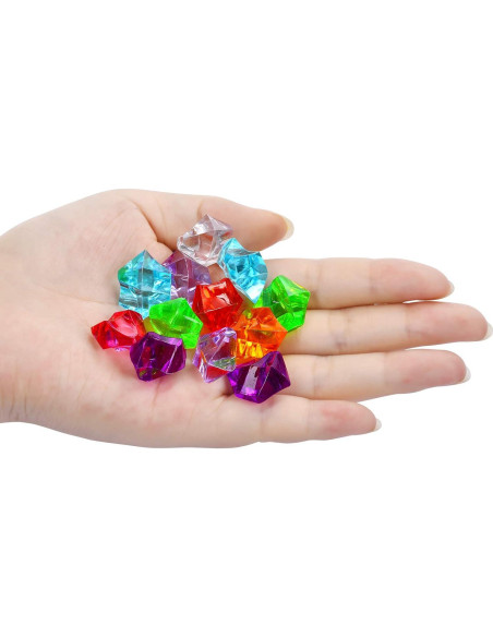 180 Gemas de Plástico Multicolores TeeLiy para Decoración
