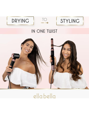 Estilizador Profesional de Aire Caliente ELLA BELLA 6 en 1
