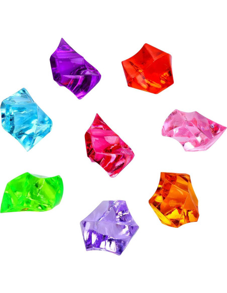 180 Gemas de Plástico Multicolores TeeLiy para Decoración