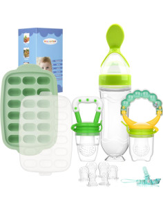 Alimentador de Frutas para Bebés WAJIAYON + Moldes de Popsicle 2