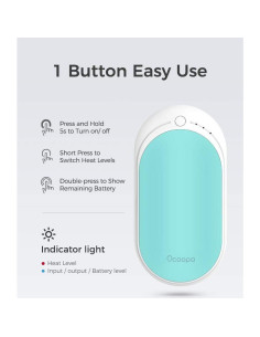 Calentador de Manos Eléctrico OCOOPA HotPal 5200mAh Doble Cara 2
