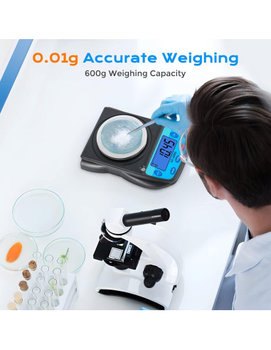 Báscula Digital Bonvoisin 600g x 0.01g Pantalla LCD