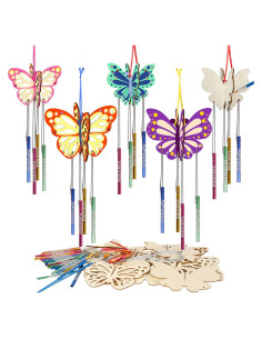 Kit de Campana de Viento 3D Fennoral para Niños - 16 Mariposas
