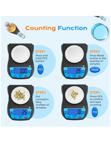 Báscula Digital Bonvoisin 600g x 0.01g Pantalla LCD