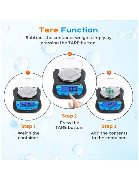 Báscula Digital Bonvoisin 600g x 0.01g Pantalla LCD