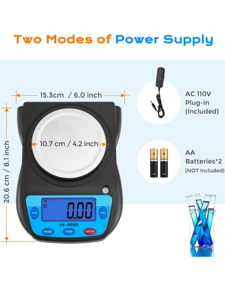 Báscula Digital Bonvoisin 600g x 0.01g Pantalla LCD