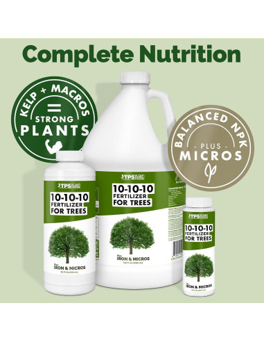 Fertilizante Líquido 10-10-10 TPS Nutrients 250mL con Hierro