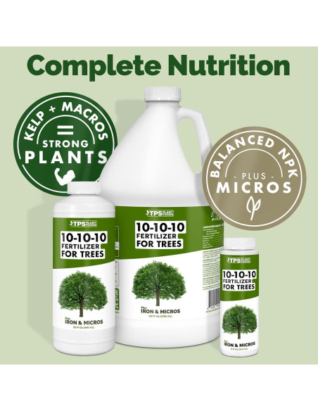 Fertilizante Líquido 10-10-10 TPS Nutrients 250mL con Hierro