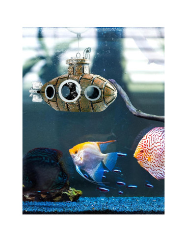Decoración de Acuario Submarino Flotante SARDVISA 12.4 cm