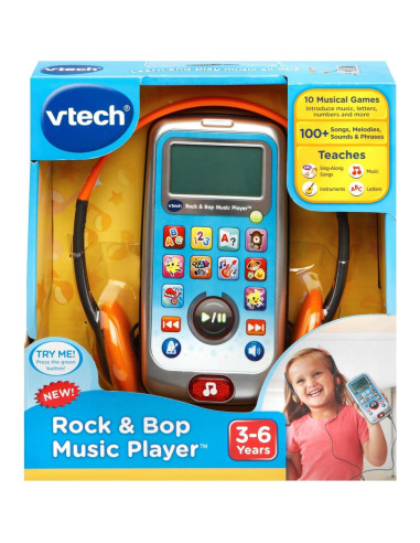 Reproductor de Música VTech Rock and Bop Azul para Niños