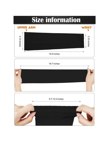 Mangas de Protección Solar UV Bememo 16 Pares Unisex