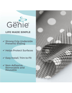 Forro de Estante No Adhesivo HOME GENIE 30.48x6.1m Gris 2