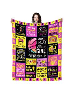 Manta de Baloncesto Dizogogo 127x102cm Franela Anti-Pilling