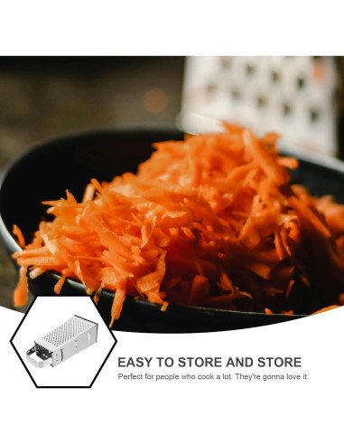 Rallador de Acero Inoxidable MAGICLULU 4 en 1 Portátil 20.3cm