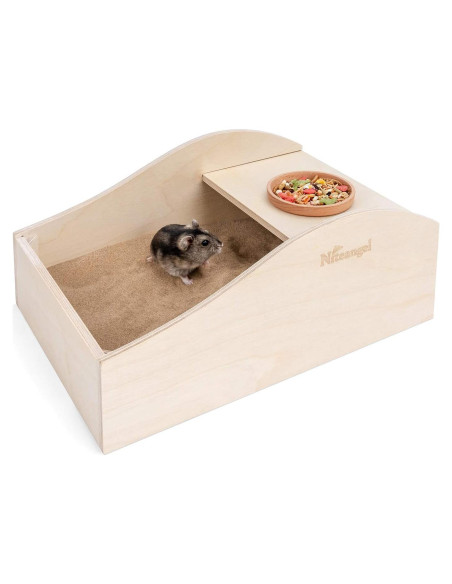 Caja de Baño de Arena Mediana Niteangel para Hámsters 30x20 cm