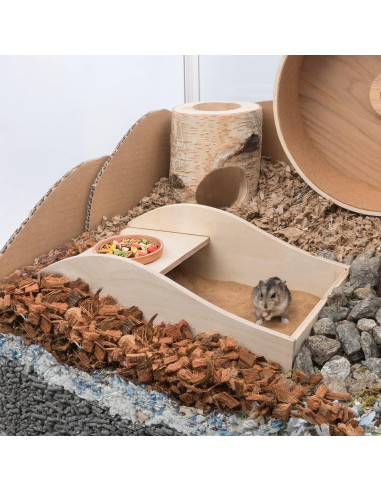 Caja de Baño de Arena Mediana Niteangel para Hámsters 30x20 cm