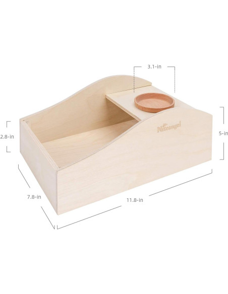 Caja de Baño de Arena Mediana Niteangel para Hámsters 30x20 cm