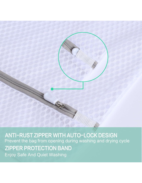 Paquete de 3 Bolsas de Malla Syhskhy para Lavadora 30x40 cm