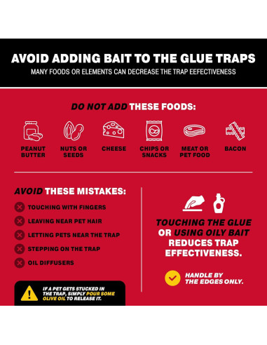 Trampa de Pegamento Catchmaster 36 Unidades para Ratones e Insectos