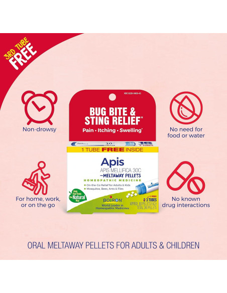 Boiron Apis Mellifica 30C - Medicina Homeopática para Picaduras