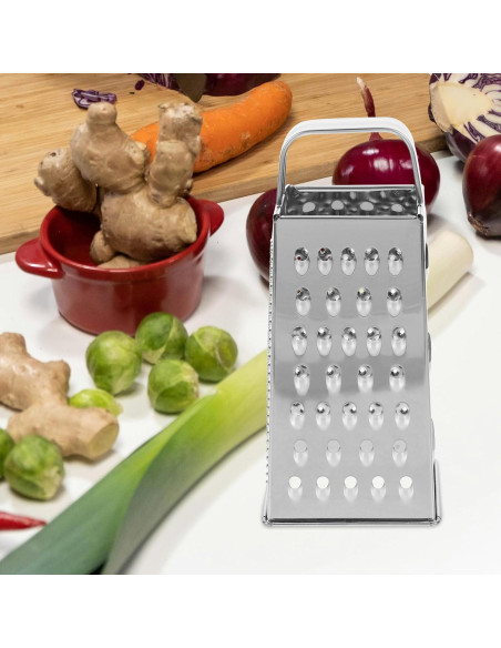 Rallador de Acero Inoxidable MAGICLULU 4 en 1 Portátil 20.3cm