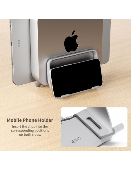 Soporte Vertical ABS para Mac Mini 2010-2024 - Gris