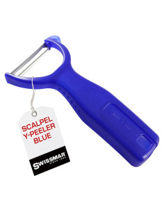 Pelador Y Swissmar Azul con Cuchilla de Acero Inoxidable