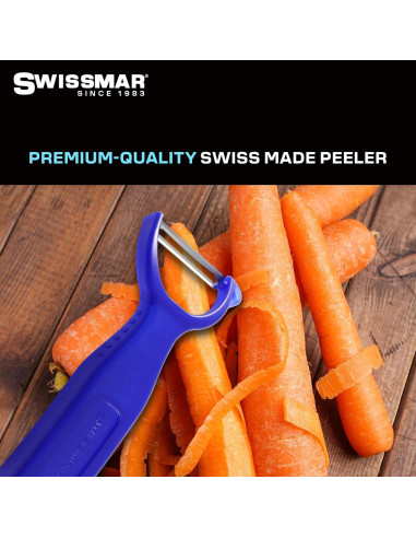 Pelador Y Swissmar Azul con Cuchilla de Acero Inoxidable