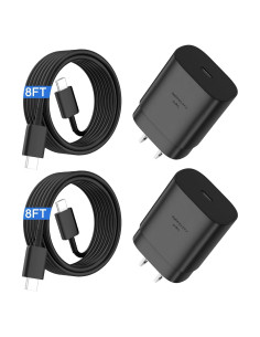 Cargador Rápido 25W USB-C DiHines + Cable 2x8FT