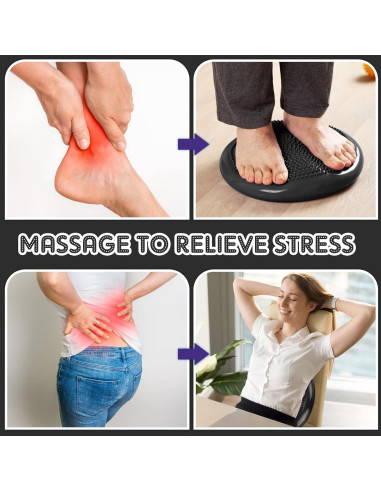 Almohadilla de Equilibrio Inflable Jerify - 4 Pcs, 34 cm, PVC