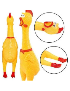 Juguetes para Perros Legend Sandy - Set de 3 Pollos Gritones Amarillo 2