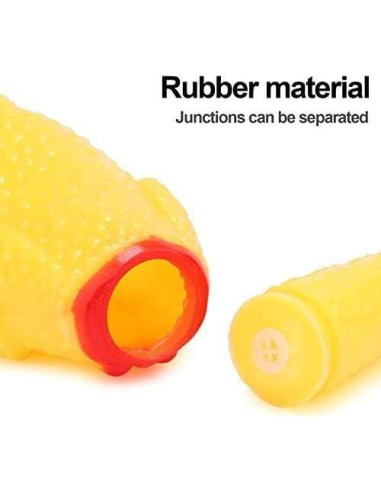 Juguetes para Perros Legend Sandy - Set de 3 Pollos Gritones Amarillo