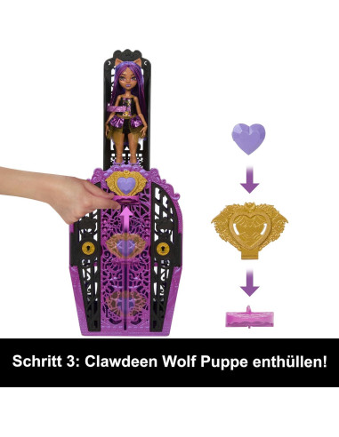 Muñeca Clawdeen Wolf Monster High Skulltimate Secrets con armario y 19 sorpresas
