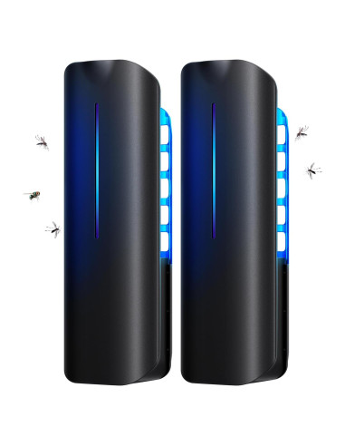 Trampa de Insectos Voladores BURLAN 2PC con Luz UV 9W y 20 Recargas
