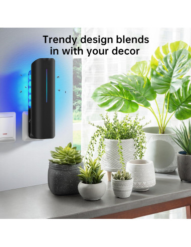 Trampa de Insectos Voladores BURLAN 2PC con Luz UV 9W y 20 Recargas