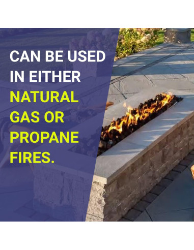 Roca de Lava Mediana American Fireglass 4.54 kg para Fogón