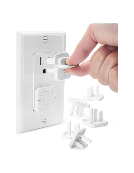 Cubiertas de Enchufe Bates - Protección Infantil, Paquete de 10