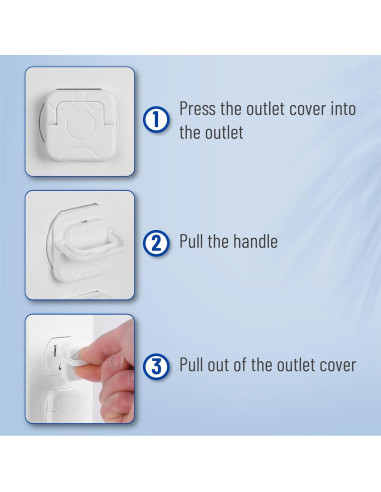 Cubiertas de Enchufe Bates - Protección Infantil, Paquete de 10