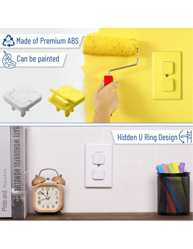 Cubiertas de Enchufe Bates - Protección Infantil, Paquete de 10